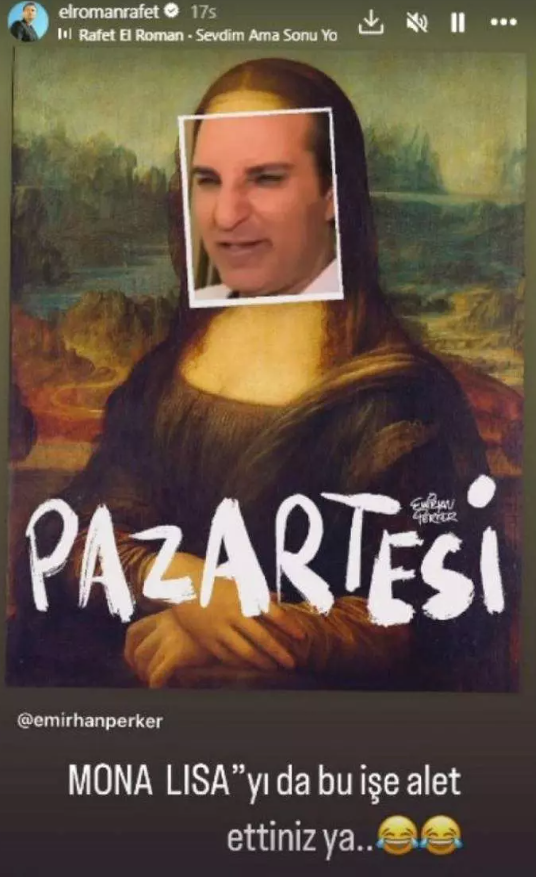 Rafet El Roman 970 milyon dolar değerindeki Mona Lisa tablosunda kendi yüzünü yakaladı 2