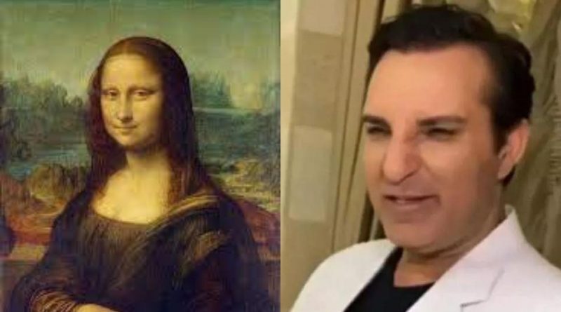 Rafet El Roman 970 milyon dolar değerindeki Mona Lisa tablosunda kendi yüzünü yakaladı 1