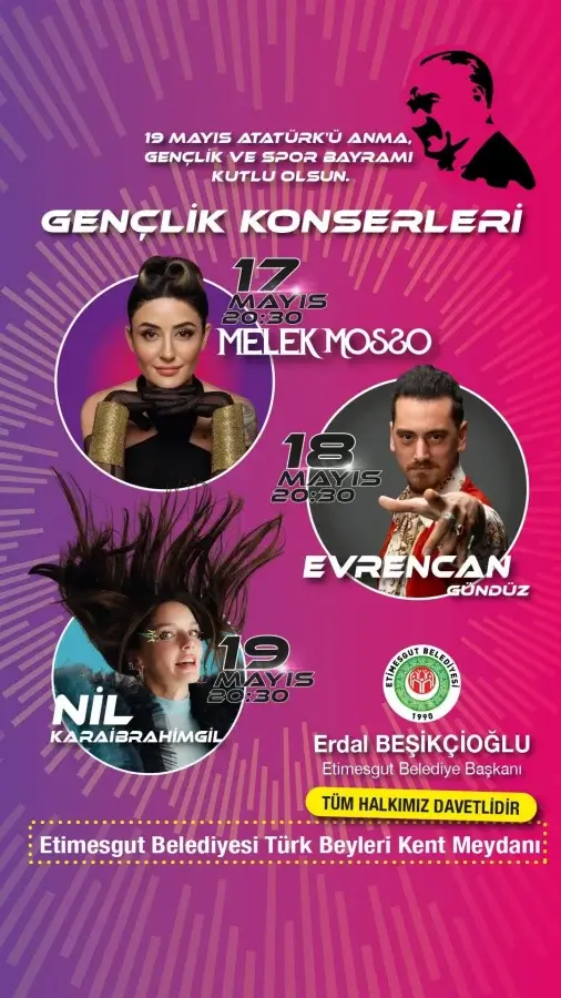 Ankara’da 19 Mayıs Coşkusu! Ücretsiz Gülşen, Mor Ve Ötesi, Nil Karaibrahimgil Konserleri