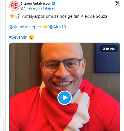 Antalyaspor Yeni Sezonda Eski Fenerbahçeli Brezilyalı Efsane Alex De Souza Ile Anlaştı