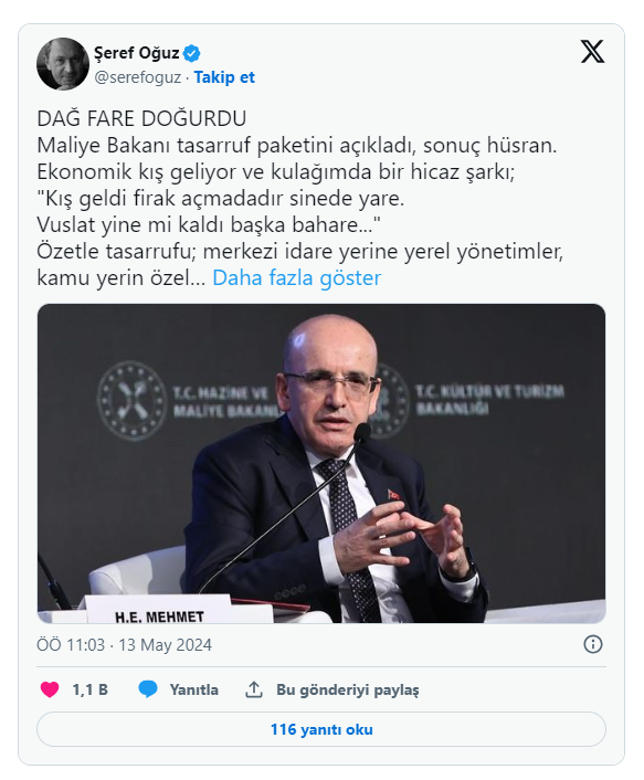 Ekonomistlerin Gözünden Mehmet Şimşek’in Tasarruf Paketi
