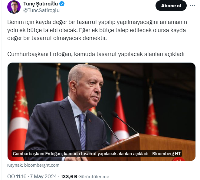 Ekonomistlerin Gözünden Mehmet Şimşek’in Tasarruf Paketi