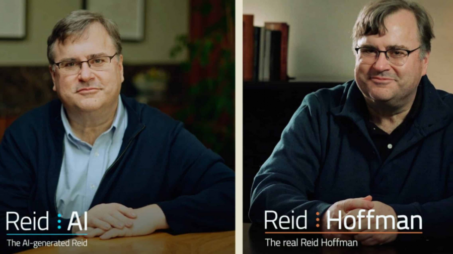Linkedin’in Kurucusu Reid Hoffman Görüntüsü Hour One Tarafından Geliştirilen Kendi Yapay Zeka Klonuyla Röportaj Yaptı