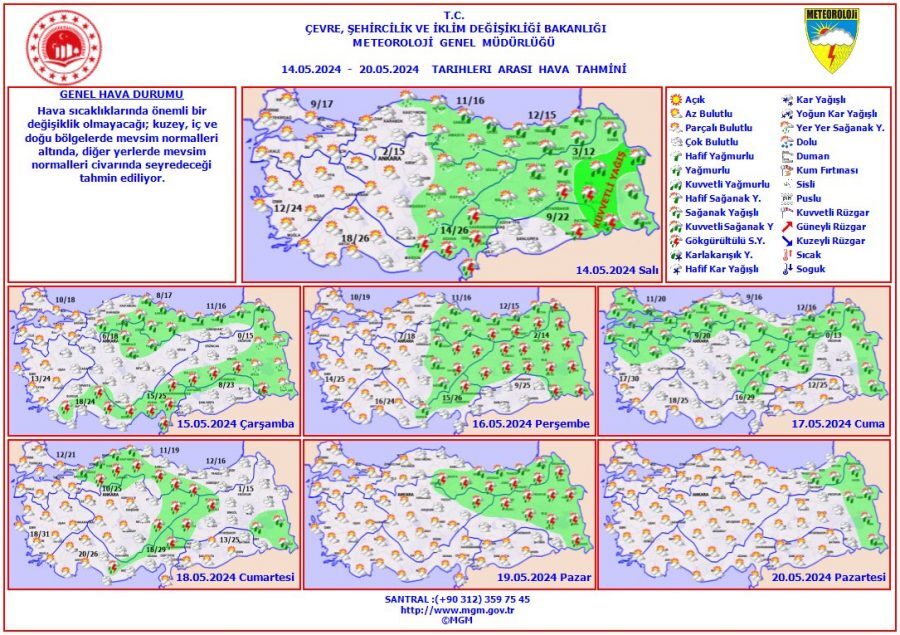 Soğuk Havaların Etkisi Devam Ediyor! 14 Mayıs Salı Hava Durumu İstanbul, Ankara, İzmir