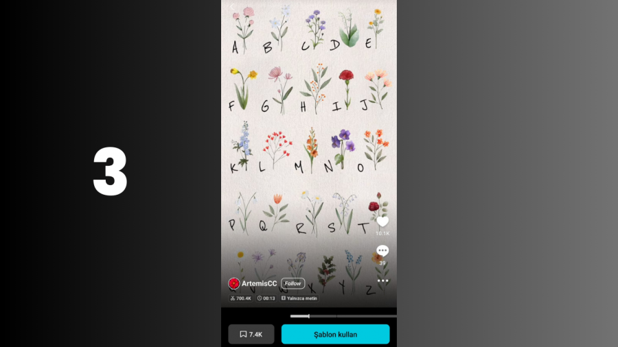 Yeni Akım çiçek Alfabesi! Capcut Ile çiçeklerle Isim Yazarak Buket Oluşturmak