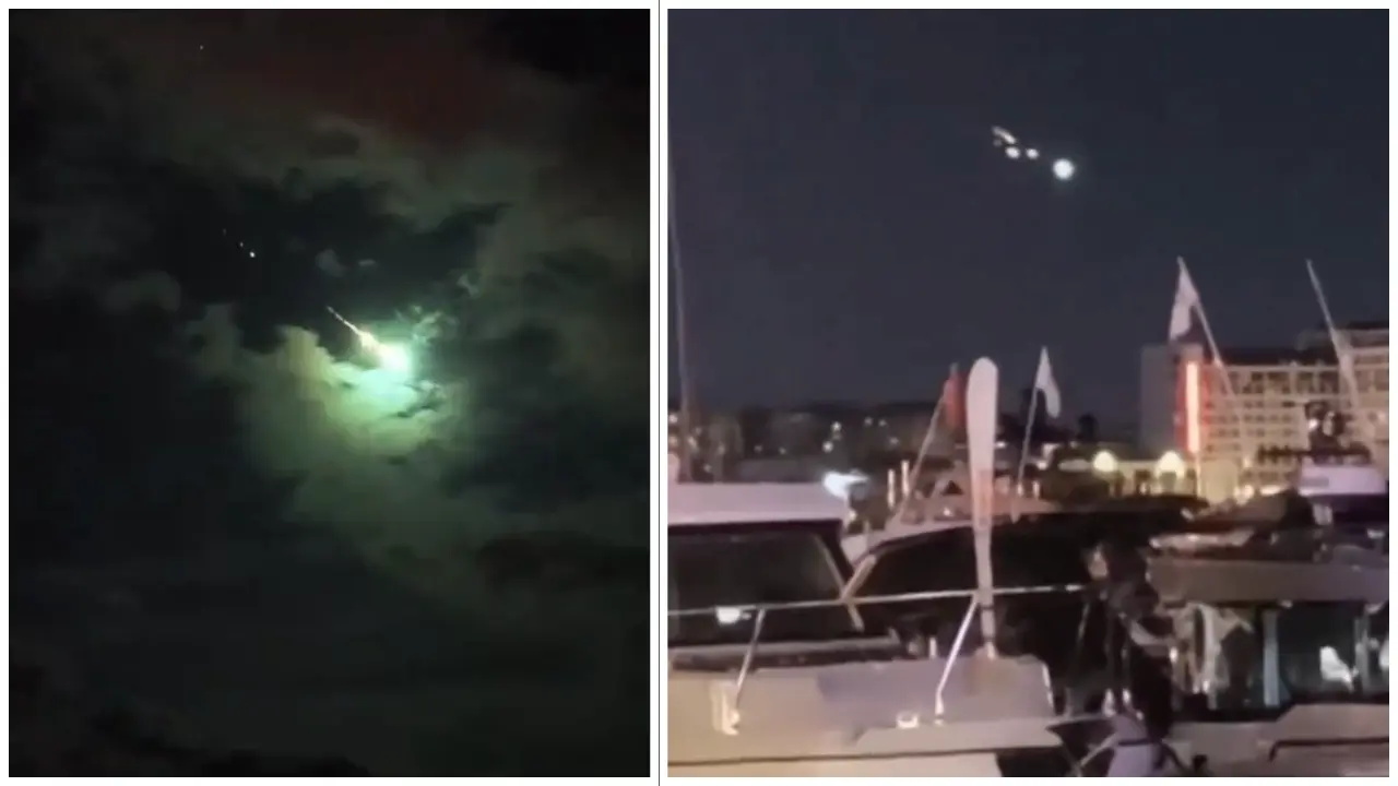 İstanbul Ankara başta olmak üzere Türkiye’nin farklı şehirlerinden meteor düştüğüne dair görüntüler gelmekte